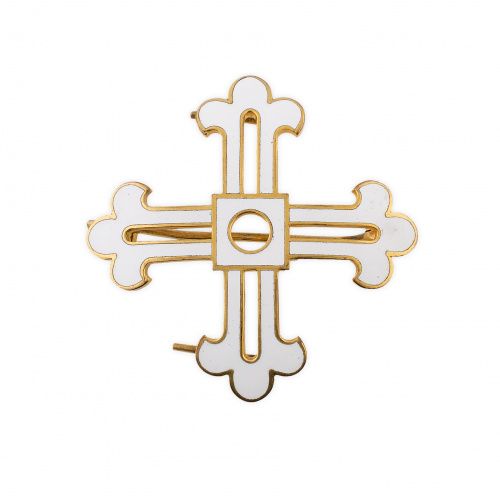 Placa de infanzón de Illescas en plata dorada y esmalte bla