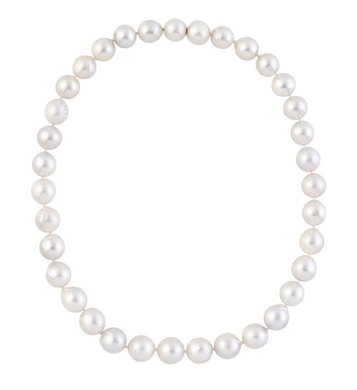 Collar de un hilo de perlas australianas de tamaño graduado