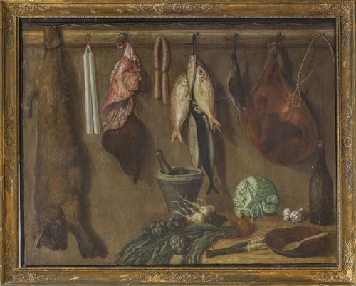 J. MUR (Escuela española, primera mitad siglo XIX)Bodegón