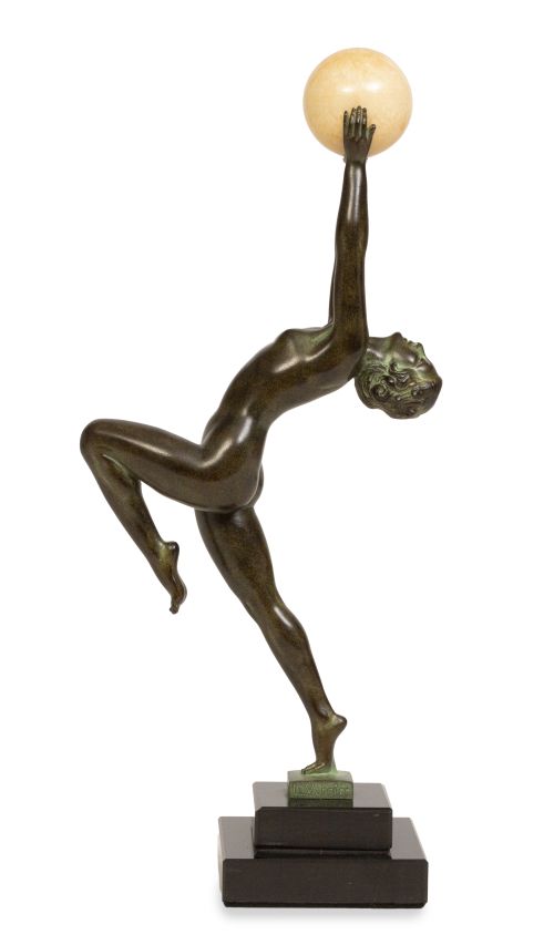 Max Le Verrier (1891-1973).Contorsionista Art Decó de bro