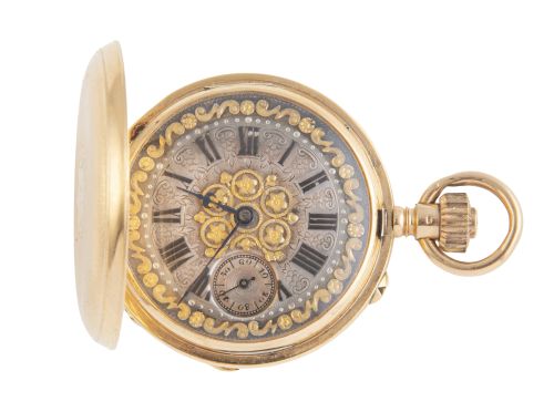 Reloj C. E. LARDET Saboneta en oro de pp. S. XX