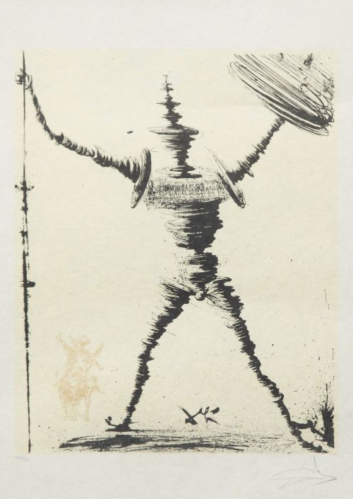 SALVADOR DALÍ (Figueras, 1904 - 1989)Don Quijote