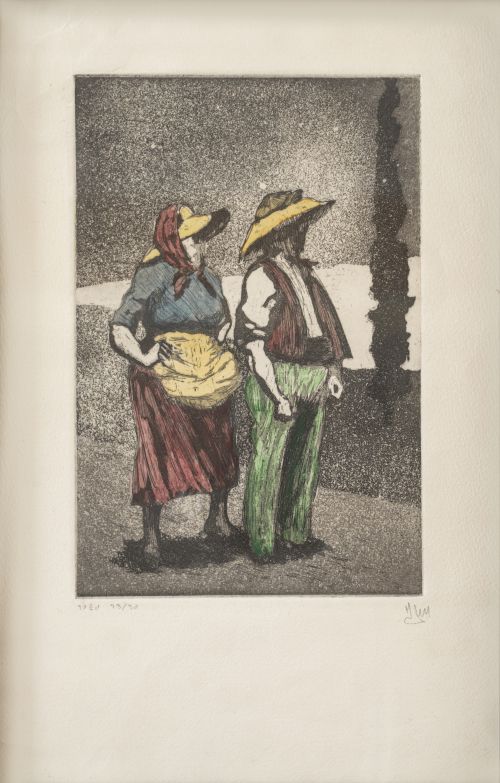 JOSÉ PEDRO Gil MORENO DE MORA (París,1892 - 1945)Pareja d