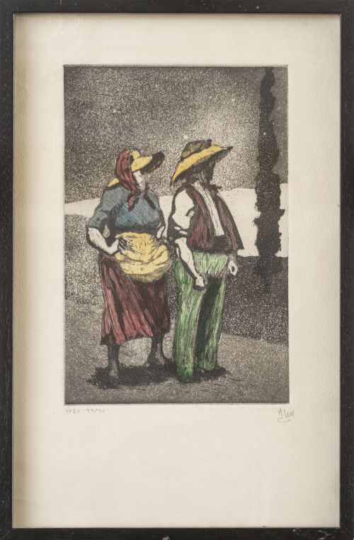 JOSÉ PEDRO Gil MORENO DE MORA (París,1892 - 1945)Pareja d