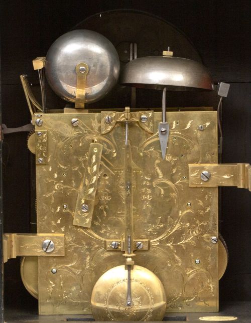 "John Scott, London".Reloj Bracket Jorge III con caja de 
