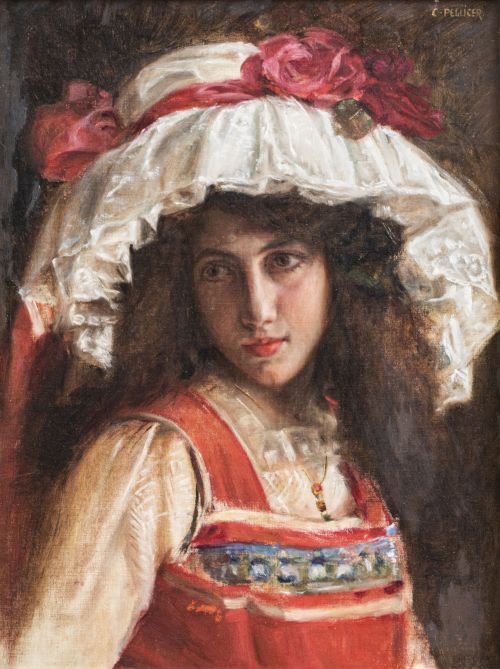 CARLES PELLICER (Barcelona 1865-1959)Retrato de joven