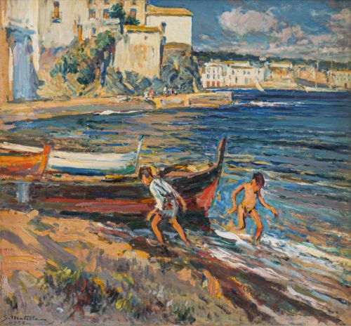 SEGUNDO MATILLA (Madrid, 1862-Teyá, Barcelona, 1937)Nños 