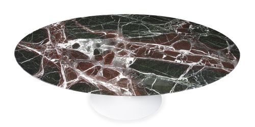 Eero Saarinen (1910-1961).Mesa "tulip" de aluminio lacado