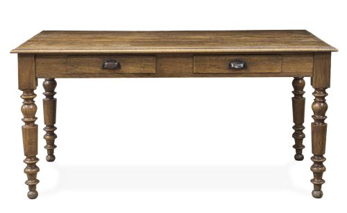 "Partner's desk" de madera de roble.Inglaterra, principio