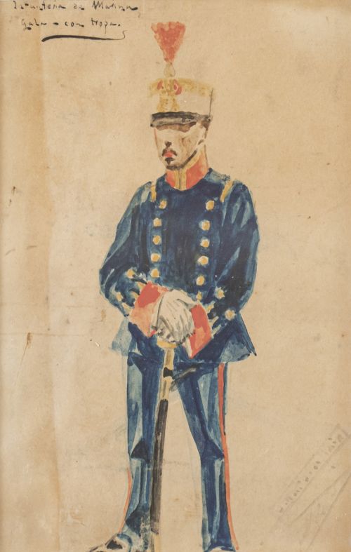 MARIANO BERTUCHI (Granada, 1885-Tetuán, 1955)Estudio de t