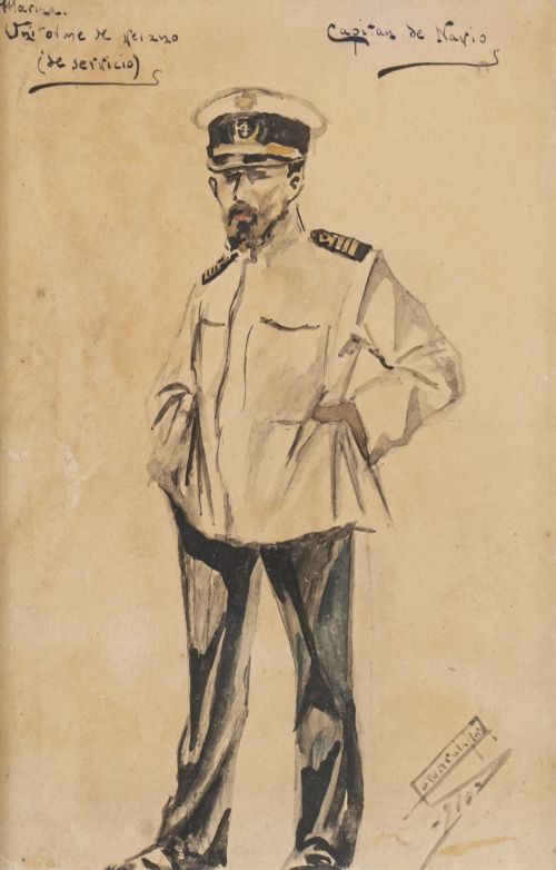 MARIANO BERTUCHI (Granada, 1885-Tetuán, 1955)Estudio de t