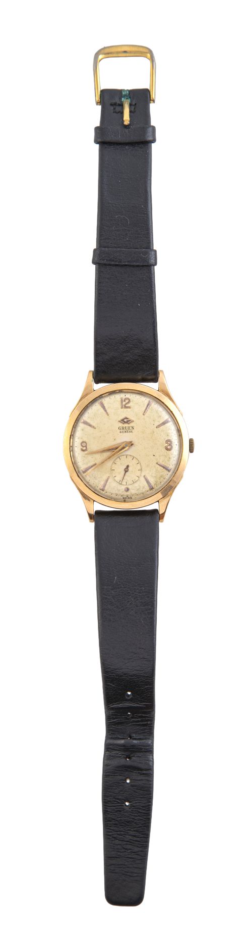 Reloj de pulsera GRUEN GENÉVE de caballero años 50 en oro