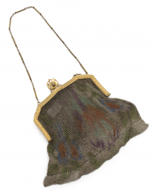 Bolso Art-Decó americano de WHITHNG and DAVIS  Co ,en malla