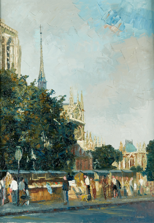 ISABEL GUERRA (Madrid, 1947)“Vista de la Catedral de Notre