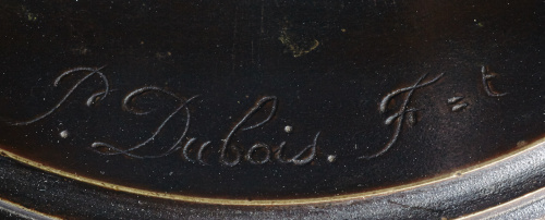 “Chanteur florentin du XVe siècle” según modelo de Paul Dub