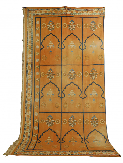 Kilim decorado con mihrabs, S.XX.