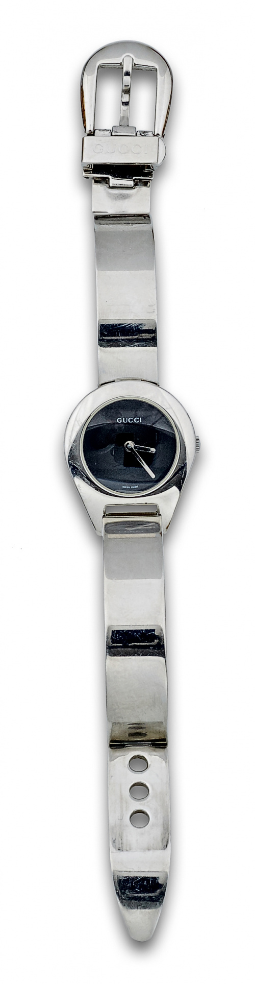 Reloj GUCCI modelo 6700 en acero con pulsera de placas arti