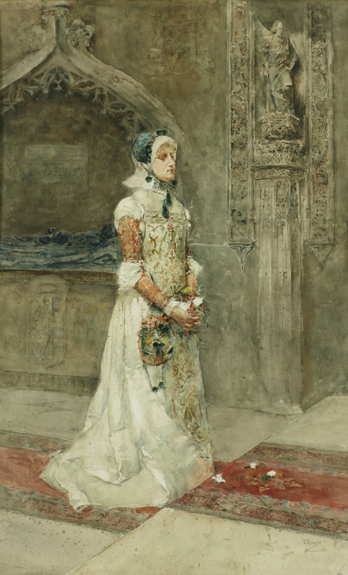 VICENTE POVEDA Y JUAN (Petrer, Alicante, 1857-1935)Dama en 