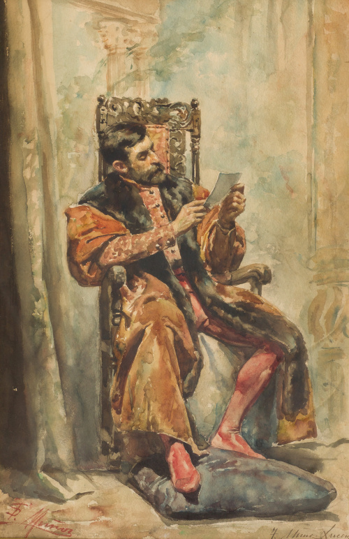 TOMÁS MUÑOZ LUCENA (Córdoba, 1860-Madrid, 1943)Pareja de re