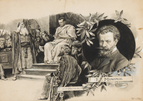 IGNACIO DIEGUEZ (Escuela española, Siglo XIX).Cristo ante p