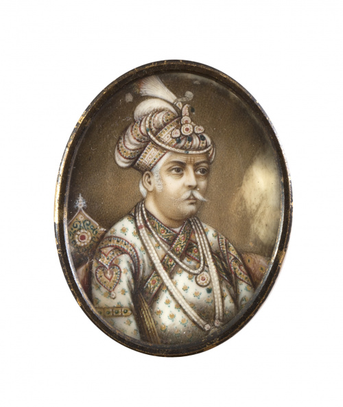ESCUELA ANGLOINDIA, SIGLO XIXRetrato de un sultán