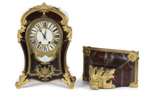 Reloj Napoleón III  con marquetería de Boulle. François Le