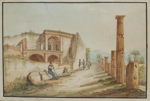 ESCUELA ITALIANA S. XIXPosseggio Publicce à Pompei. Templo