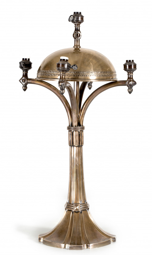 Lámpara de sobremesa de plata con marcas, ley 925Luis Espu