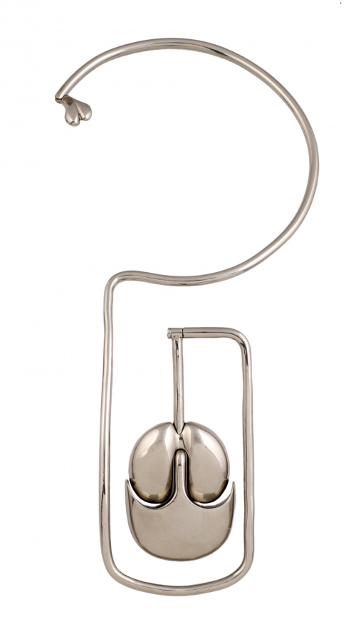 Collar escultura de BERAO en plata convertible en collar co