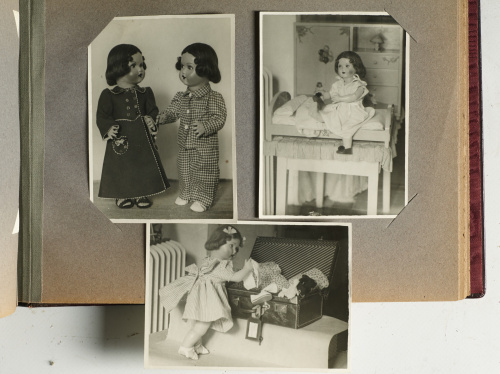 Álbum de fotos de Mariquita Pérez en piel, contiene: 16 fot