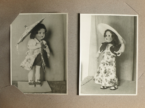 Álbum de fotos de Mariquita Pérez en piel, contiene: 16 fot