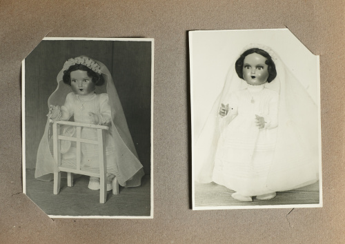 Álbum de fotos de Mariquita Pérez en piel, contiene: 16 fot