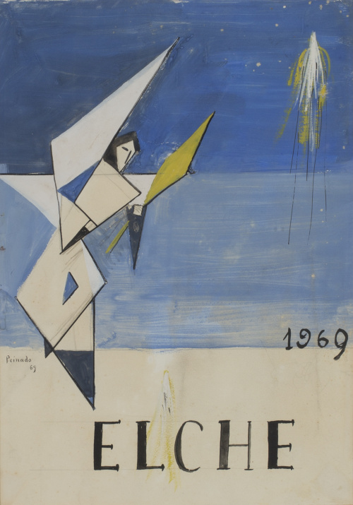 JOAQUÍN PEINADO (Málaga, 1898 - París, 1975)Diseño para ca