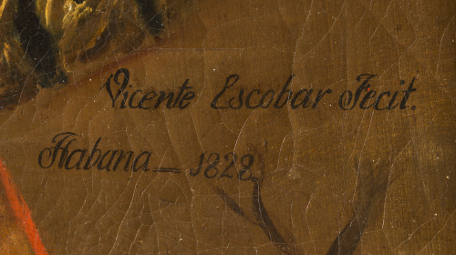 VICENTE ESCOBAR Y FLORES (La Habana, 1762-1834)Retrato del