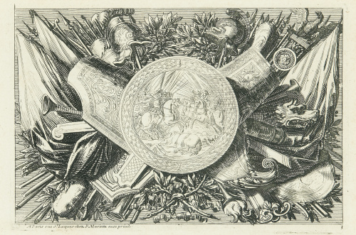 JEAN LE PAUTRE (1618-1682)Triunfos y armas a la romana. “T