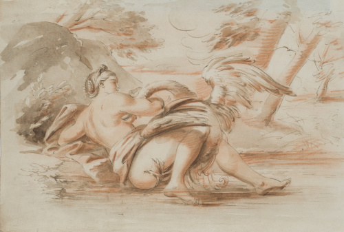 ESCUELA FRANCESA, SIGLO XIXLeda y el cisne