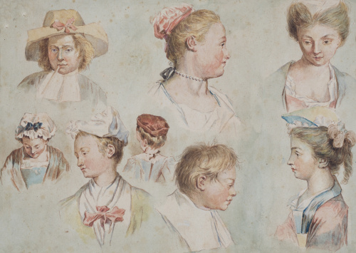 ESCUELA CENTROEUROPEA, SIGLO XIXEstudio de cabezas