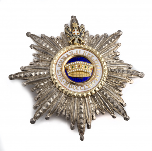 Condecoración en plata y esmaltes. Orden Vittorio Emmanuel 