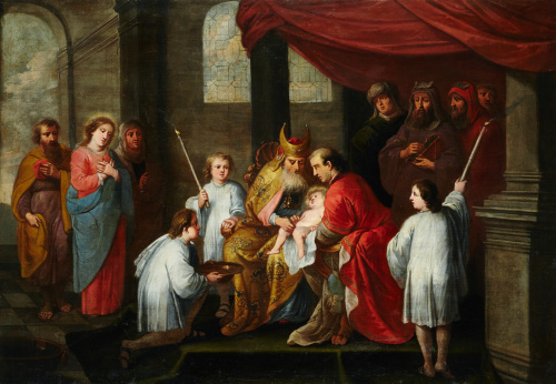 ATRIBUIDO A ABRAHAM WILLEMSEN (1610-1672)La circuncisión