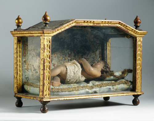 Escuela española, S. XVIII.“Niño Jesús con el Sagrado Cora