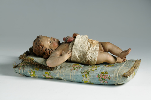 Escuela española, S. XVIII.“Niño Jesús con el Sagrado Cora