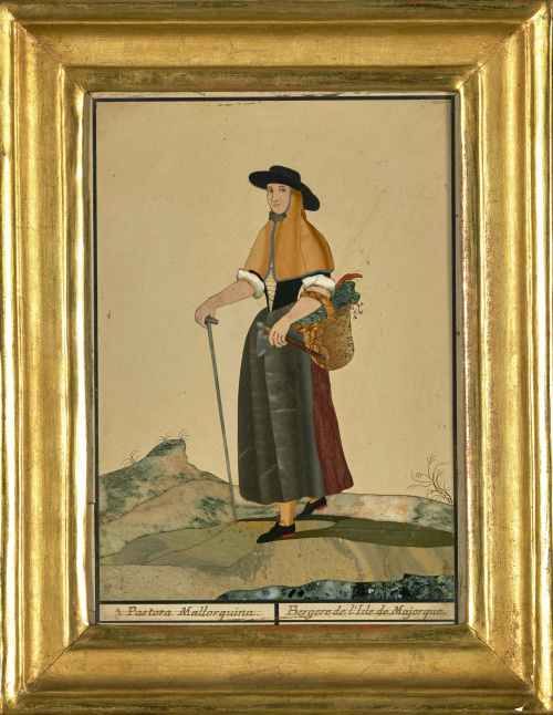 “Pastora Mallorquina” placa en piedras duras. Buen Retiro,