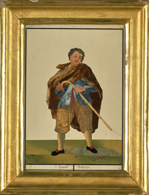 “Josef Espejo” placa en piedras duras. Buen Retiro, Real l