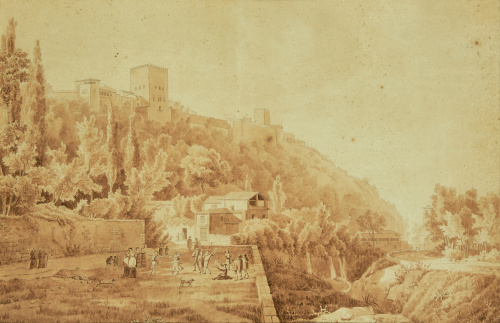 ESCUELA FRANCESA, SIGLO XIXVista de Granada con la Alhambra