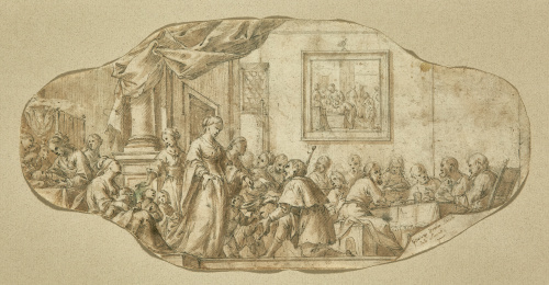 GEROLAMO BONINI “EL ANCONITANO”Refectorio con peregrinos