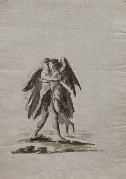 ESCUELA ESPAÑOLA PP. SIGLO XIXPareja de ángeles