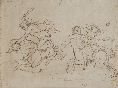 ESCUELA ESPAÑOLA, H. 1800Centauros y lapitas