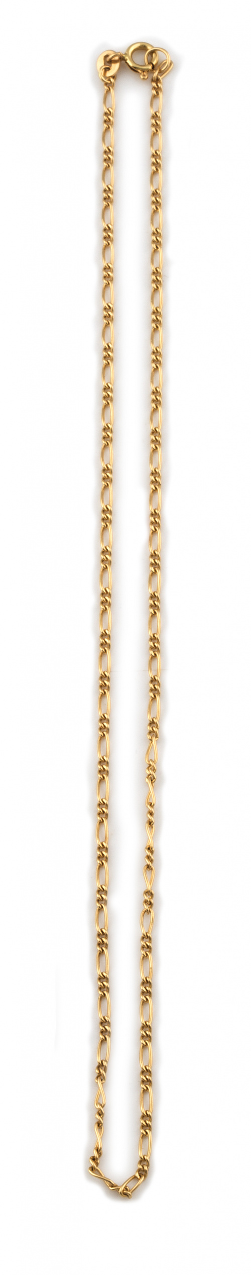 Cadena de eslabón combinado en oro de 18K.