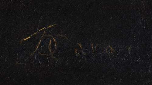 CARO (Escuela napolitana, S. XVIII)Bodegón con cesto de f