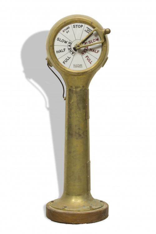 Telégrafo de máquinas de bronce